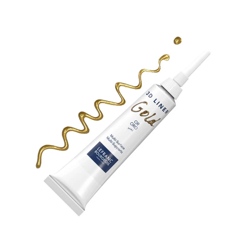 3D Liner vopsea contur, nu se poate arde, 20 ml - aur
