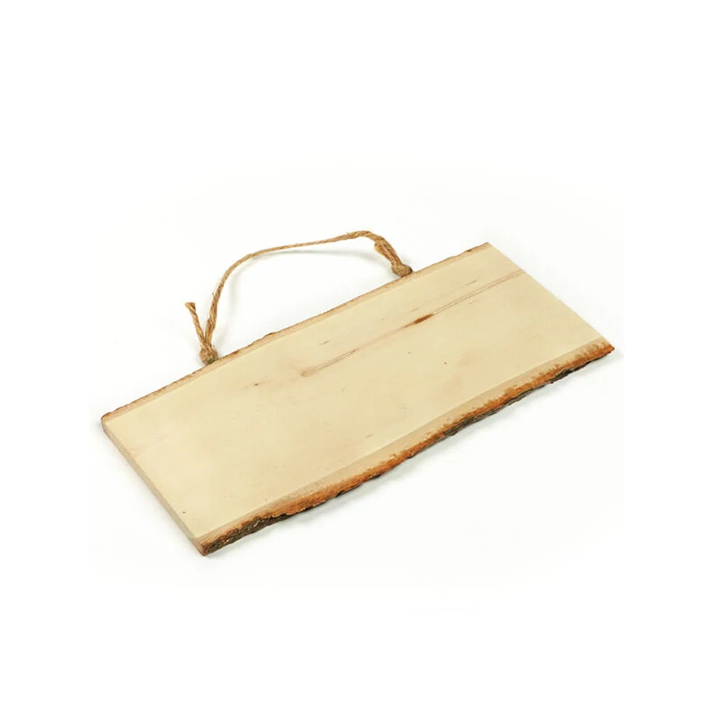 bază   Tablou u din lemn, felie din lemn cu cuier - dreptunghi, aprox. 9-12x25 cm