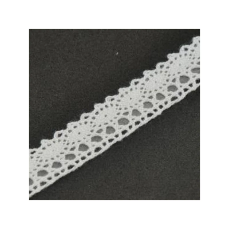 Bandă de dantelă, autoadezivă - 15 mm lățime, albă, dantelă de vânt, 1,8 m