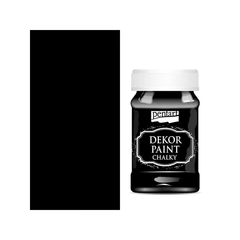 Pentart Dekor Paint Chalky vopsea cretă , neagra la 100 ml