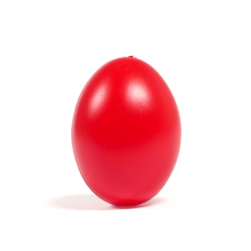 Ou colorat din plastic 6x4,5 cm - roșu, agățabil