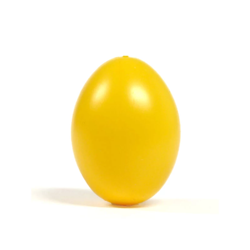 Ou colorat din plastic 6x4,5 cm - galben, agățabil