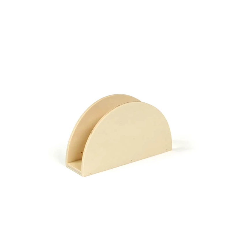 Suport pentru șervețele din lemn - curbat, 4x13x7,5 cm