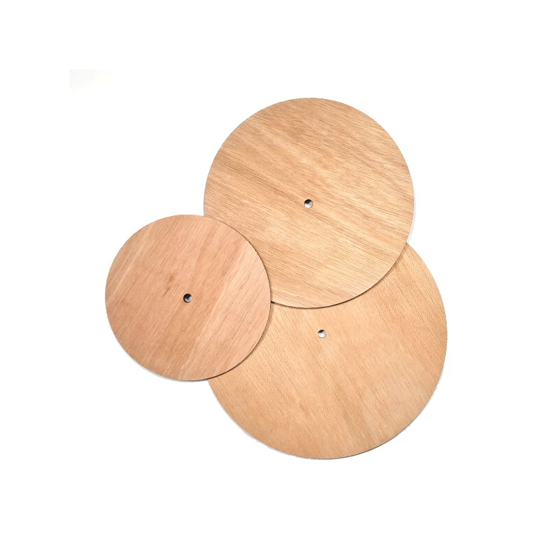 Față de ceas din lemn - cerc, 25 cm