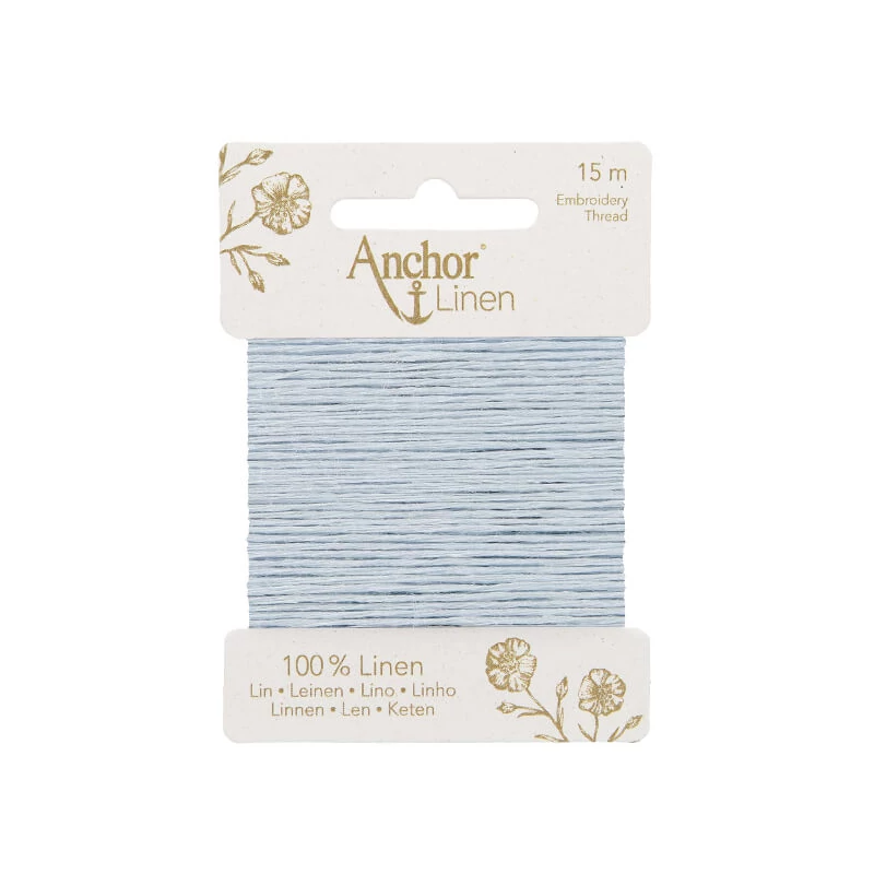 Fir de broderie, Anchor Linen, 15 m - 29 gri pudra
