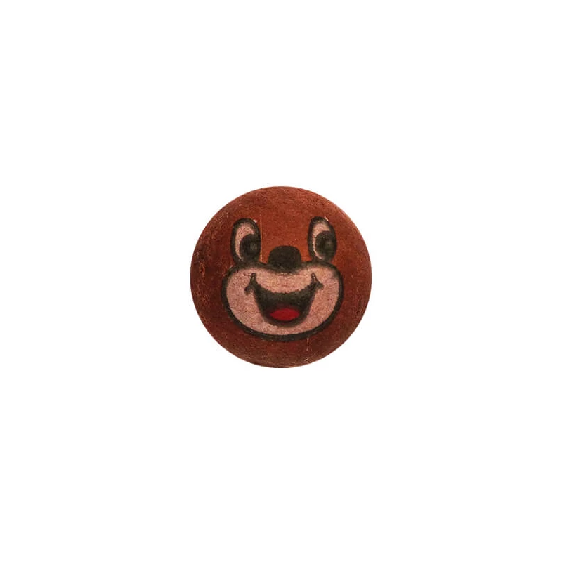 Cap din hârtie presată - Ursuleț, sferic, 2,5 cm, 5 buc
