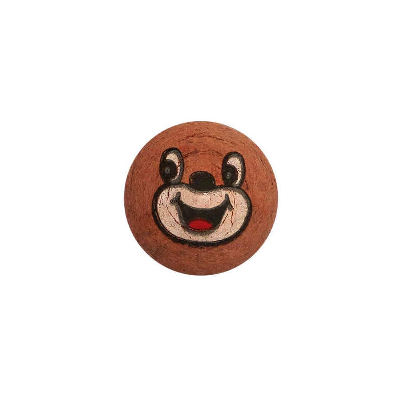 Cap din hârtie presată - Cap de ursuleț, plat, 3 cm, 5 buc