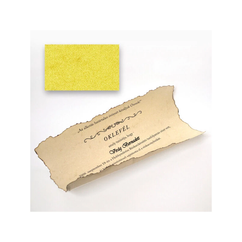 Hârtie piele de elefant, A4, 110 g - 65, galbenă