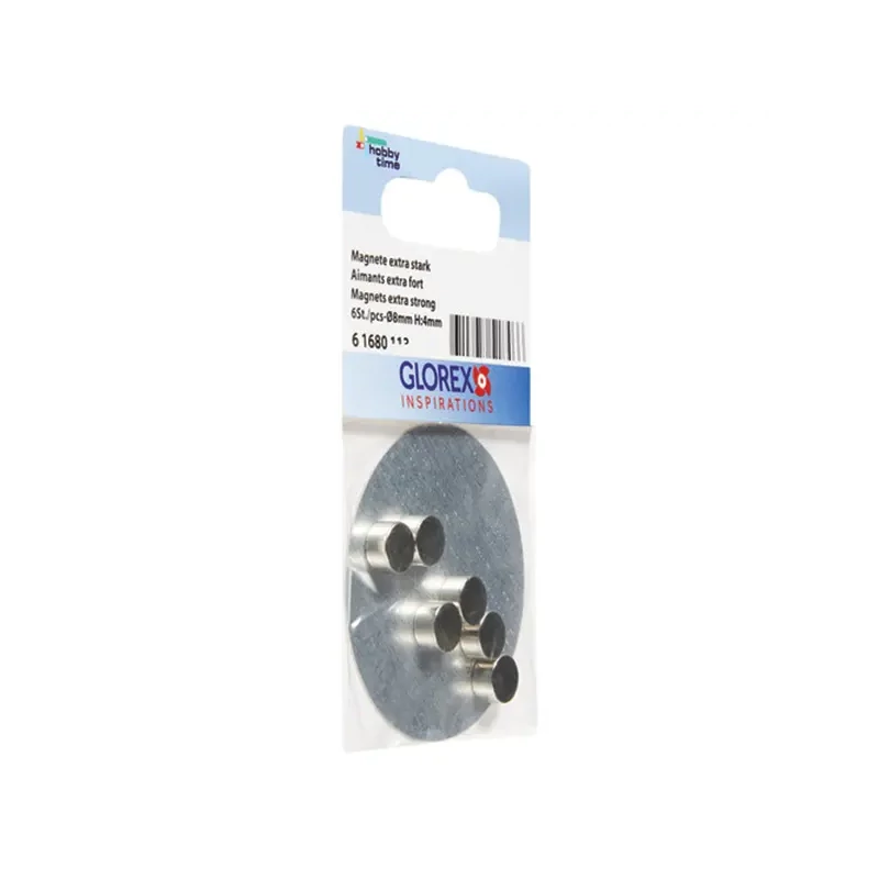 Magnet rotund super puternic - 8 mm, 6 buc