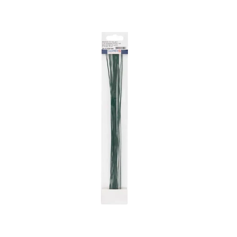 Sârmă pentru aranjamente florale, 0,8 mm, 30 cm, 35 bucăți - verde