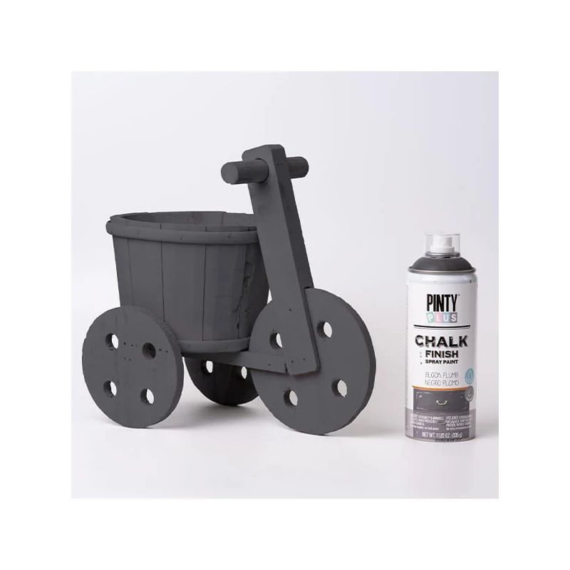 Vopsea cretă spray , Chalk Paint, Pinty Plus - negru plumb