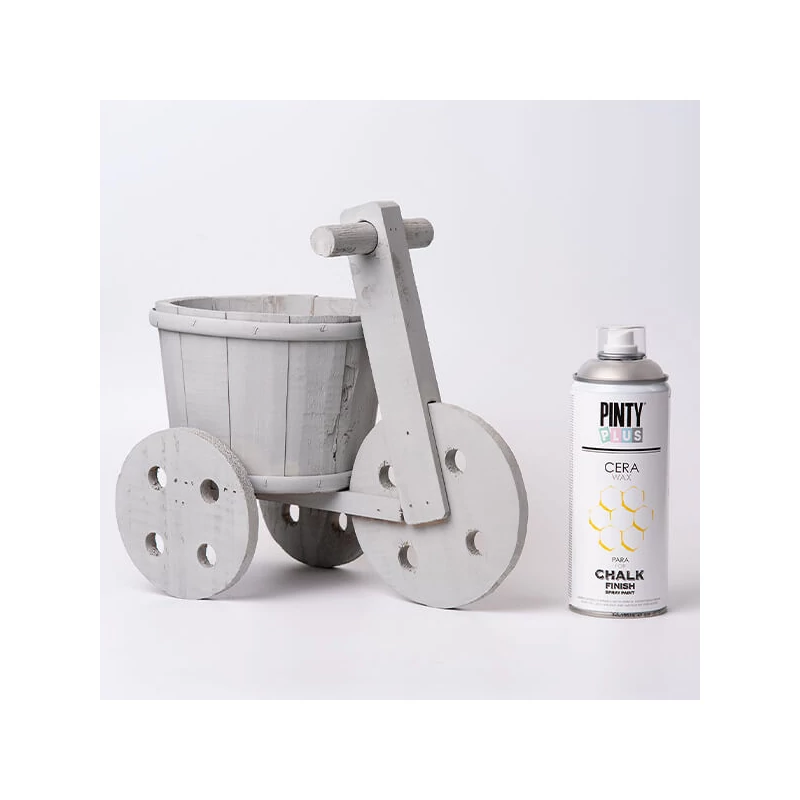 Lac spray, 400 ml, Vopsea Pinty Plus Chalk Paint - ceară mătăsoasă