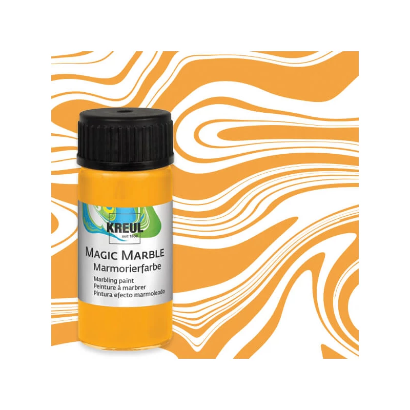 Vopsea pentru marmorare , Kreul, 20 ml - galben soare