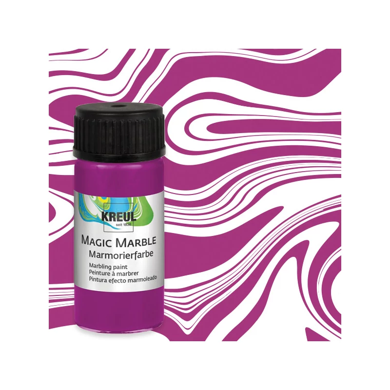 Vopsea pentru marmorare , Kreul, 20 ml - magenta