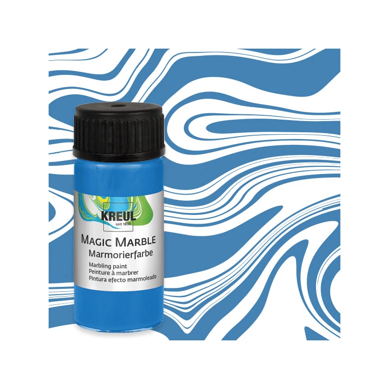 Vopsea pentru marmorare , Kreul, 20 ml - albastru