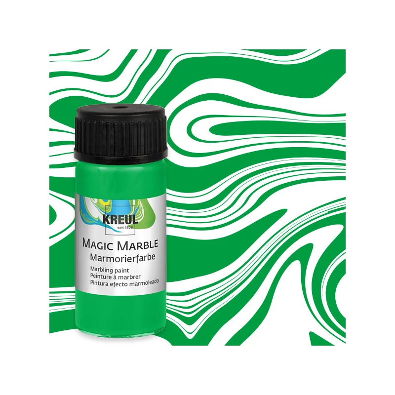 Vopsea pentru marmorare , Kreul, 20 ml - verde deschis