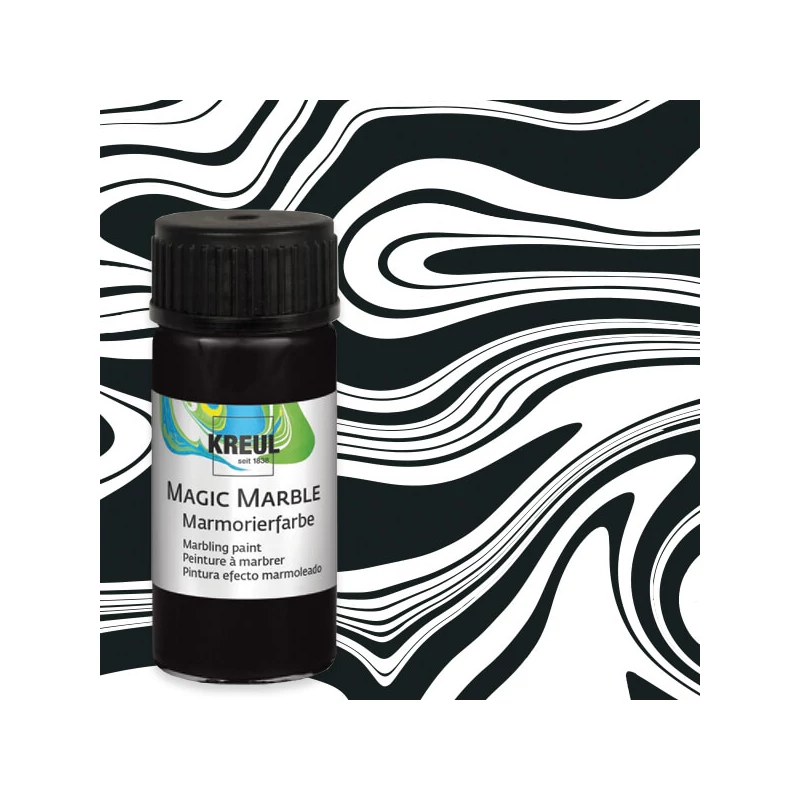 Vopsea pentru marmorare , Kreul, 20 ml - neagra