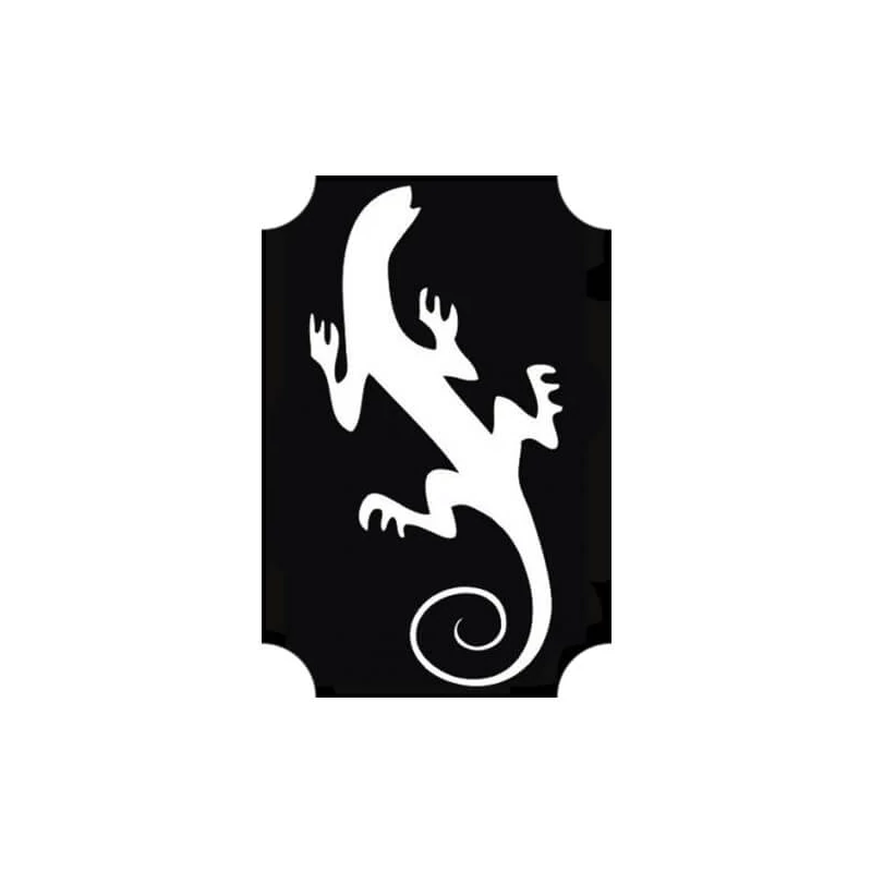 Șablon de tatuaj, șablon autoadeziv - șopârlă, gecko 03