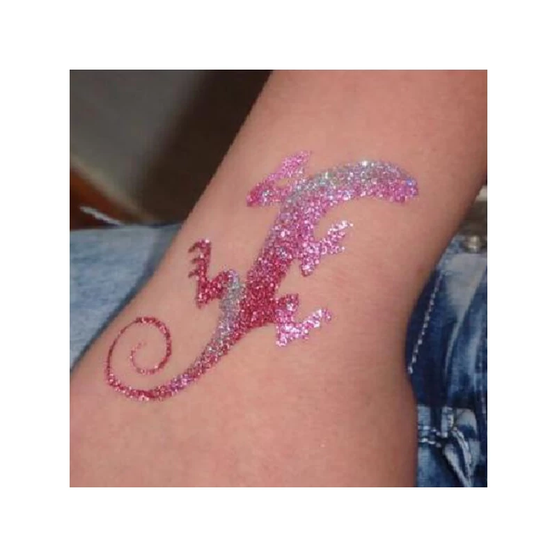 Șablon de tatuaj, șablon autoadeziv - șopârlă, gecko 03