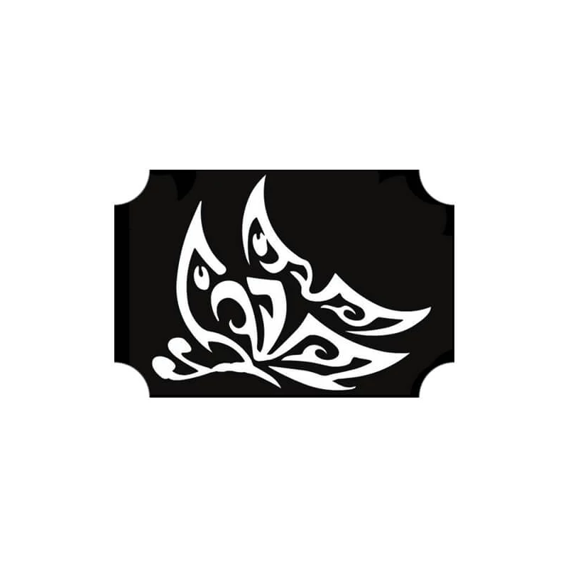 Șablon de tatuaj, șablon autoadeziv - Fluture 05