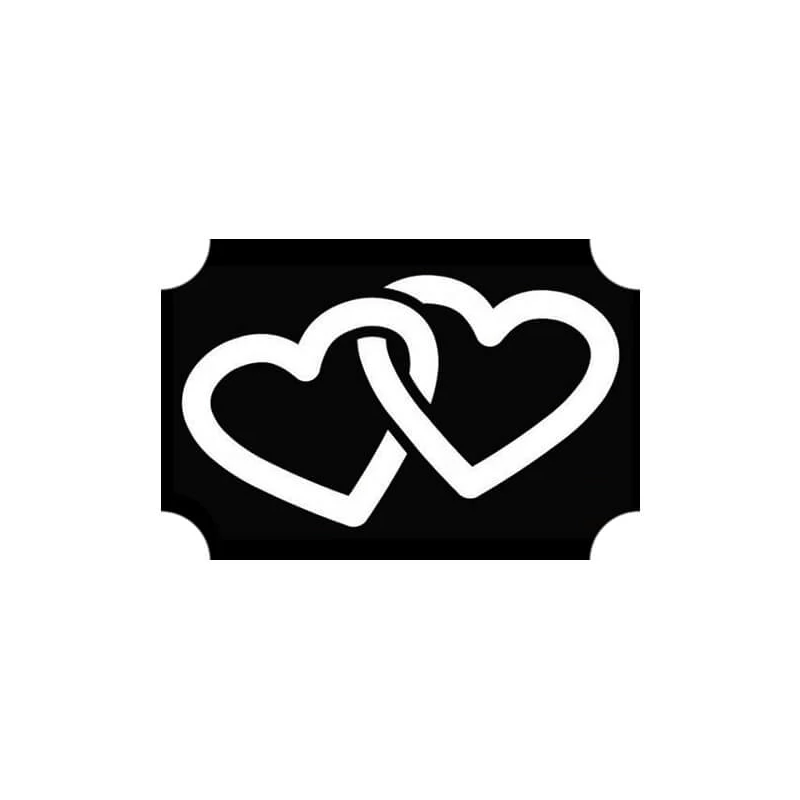Șablon de tatuaj, șablon autoadeziv - Heart 05