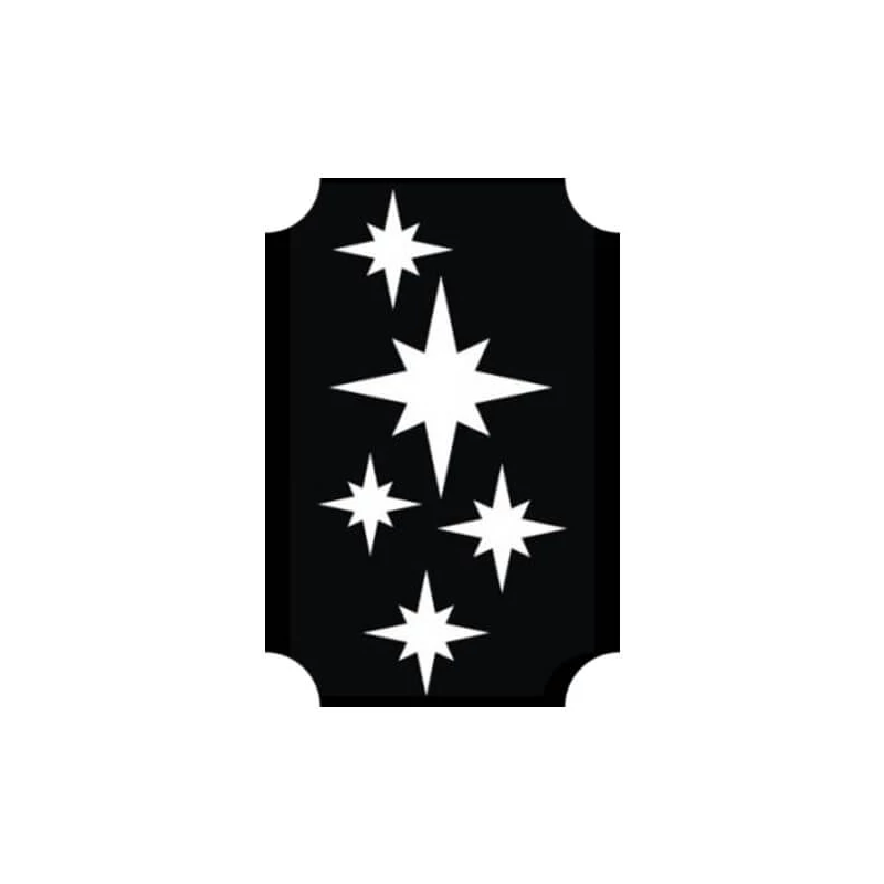 Șablon de tatuaj, șablon autoadeziv - Star 04