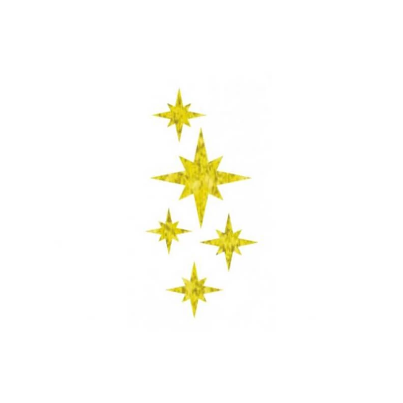 Șablon de tatuaj, șablon autoadeziv - Star 04