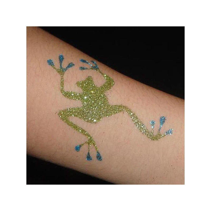 Șablon de tatuaj, șablon autoadeziv - Broasca 01
