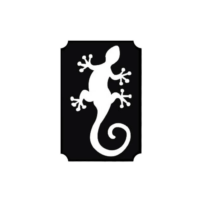 Șablon de tatuaj, șablon autoadeziv - șopârlă, gecko 02