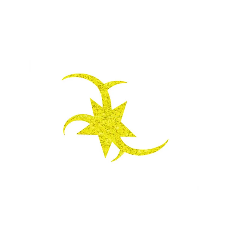 Șablon de tatuaj, șablon autoadeziv - Star 02