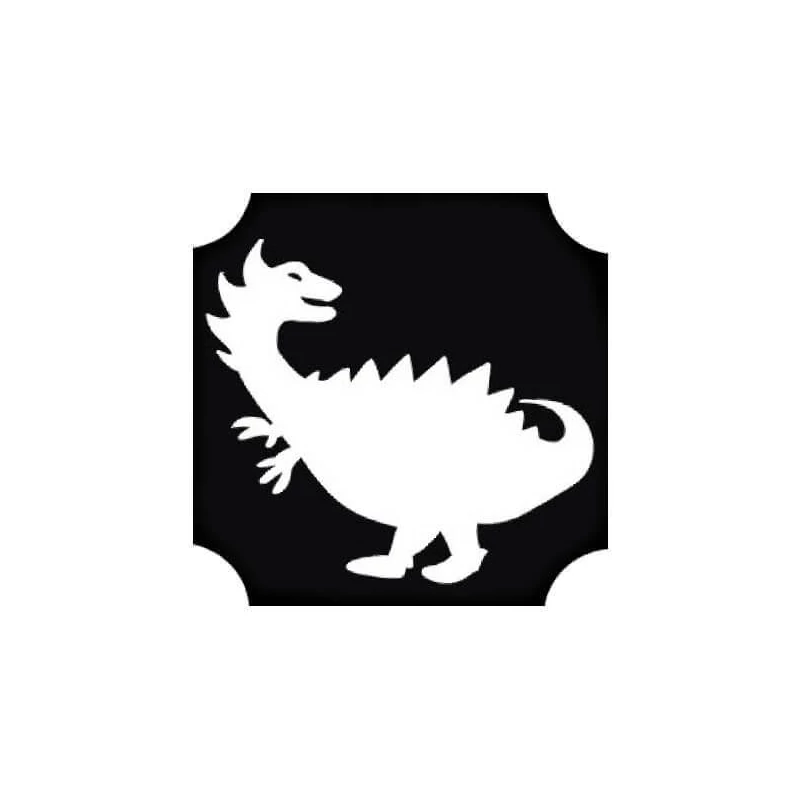 Șablon de tatuaje, șablon autoadeziv - Dino 01