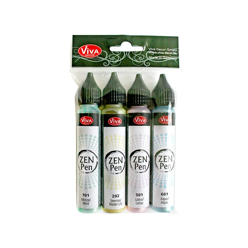 Set stilouri pentru pictare în puncte Zen Pen, 4x28 ml - Ease