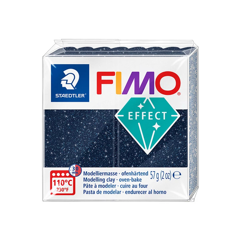 FIMO EFFECT plastilină care se întărește la coacere , 57 g - albastru galaxie (8010-352)