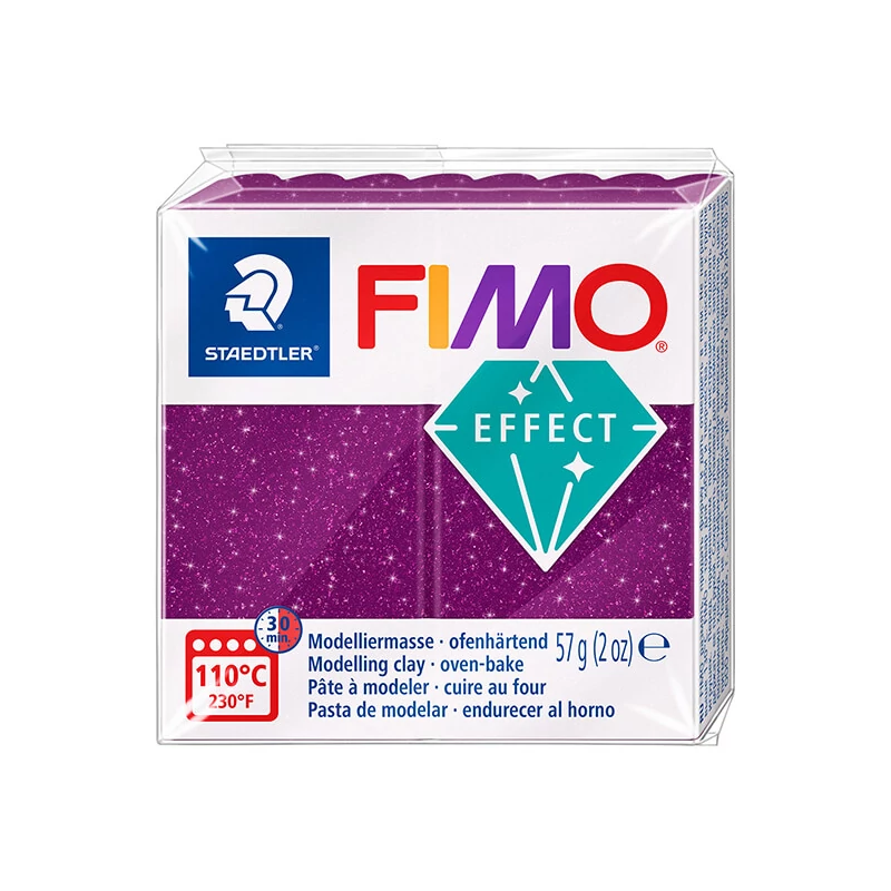 FIMO Effect plastilină care se întărește la coacere , 57 g - violet galaxie (8010-602)