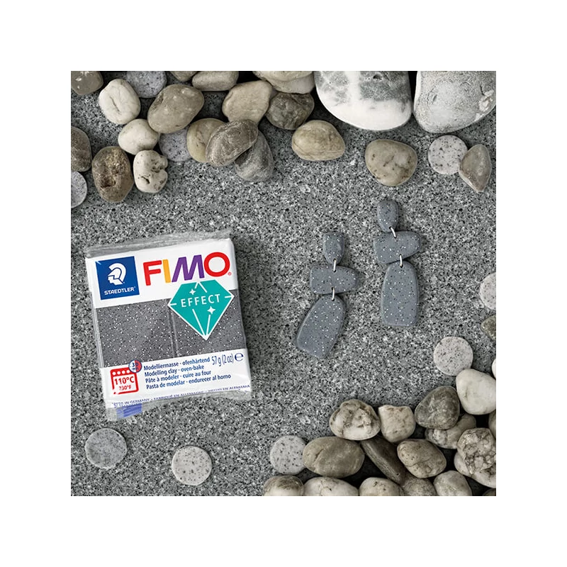 Plastilină care se întărește la coacere  FIMO Effect, 57 g - granit cu efect de piatra (8010-803)