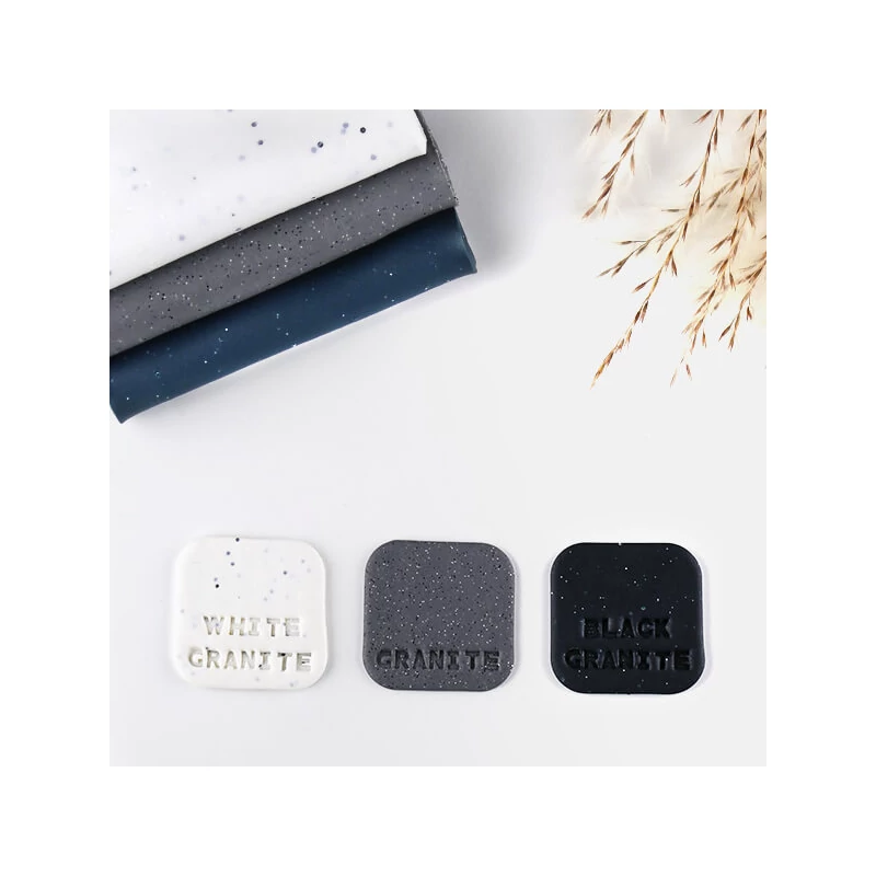 Plastilină care se întărește la coacere  FIMO Effect, 57 g - granit negru cu efect de piatra (8010-903)