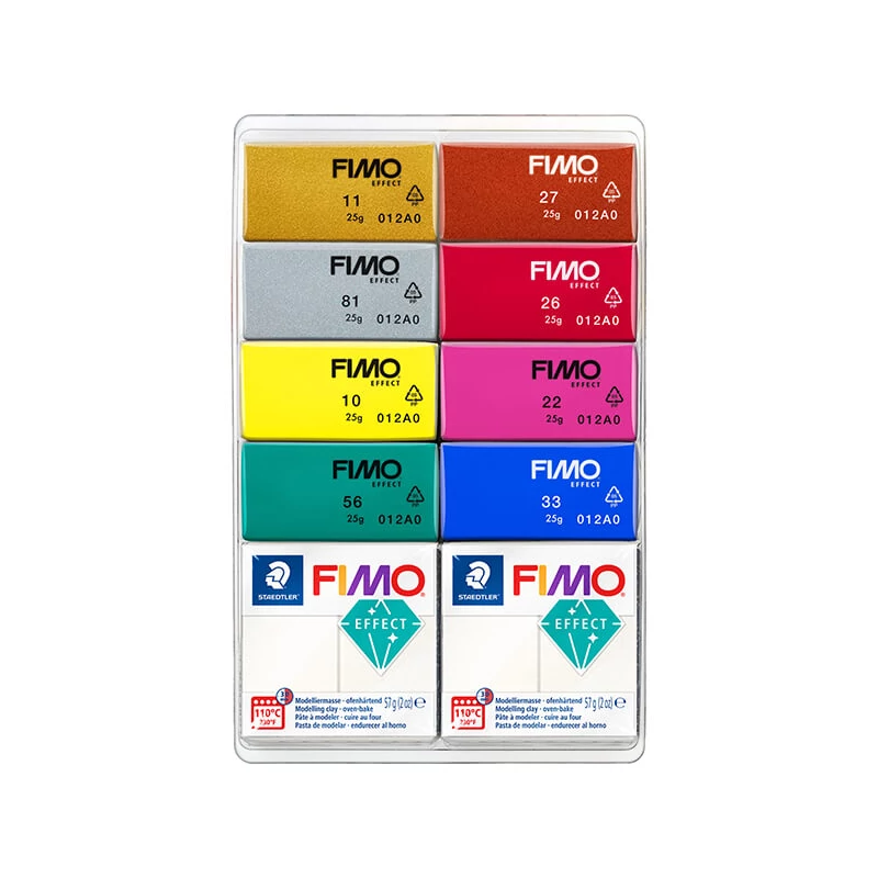Set plastilină FIMO Effect Color Pack, 8x25+2x57 g - Mixing Pearls