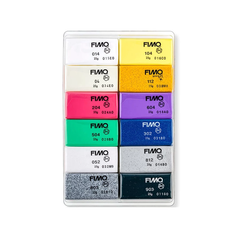 Set Plastilină care se întărește la coacere  FIMO Effect Color Pack, 12x25 g