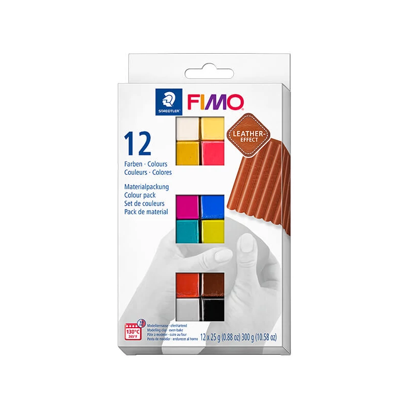 FIMO-Effect-Colour-Pack-Leather-suthetogyurmakeszlet-12x25g