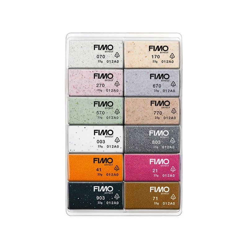 Set Plastilină care se întărește la coacere  FIMO Effect Color Pack, 12x25 g - Boho