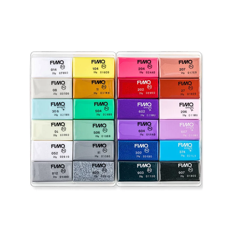 Set Plastilină care se întărește la coacere  FIMO Effect Color Pack, 24x25 g