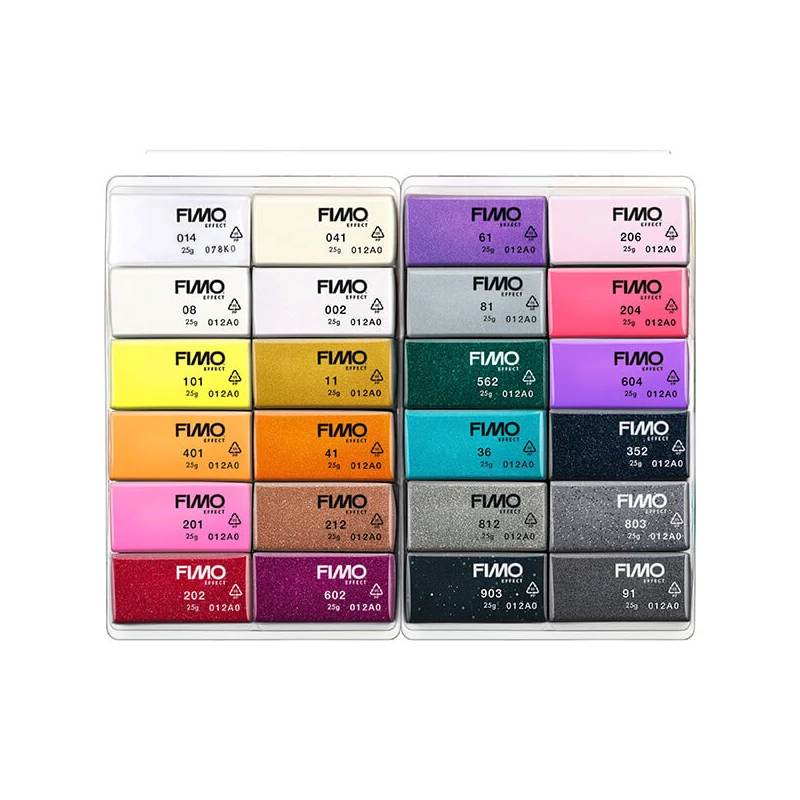 Set Plastilină care se întărește la coacere  FIMO Effect Color Pack, 24x25 g