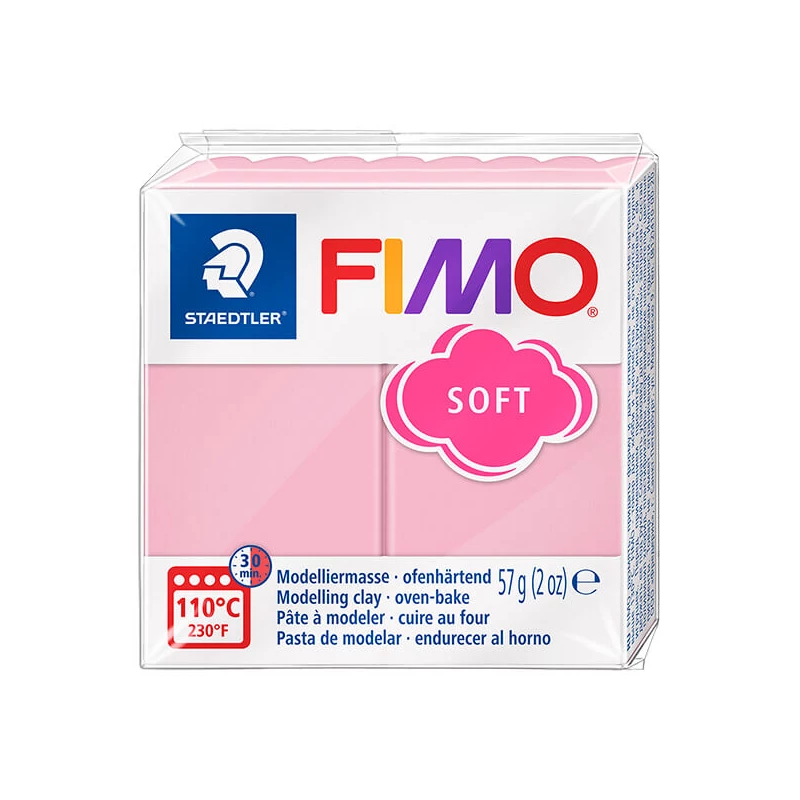 Plastilină FIMO SOFT care se întărește la coacere , 57 g - crema de capsuni (8020-T21) 2024