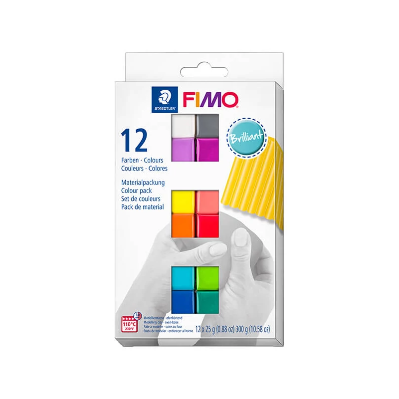 Set plastilină FIMO Soft Color Pack, 12x25 g - Brilliant Colors