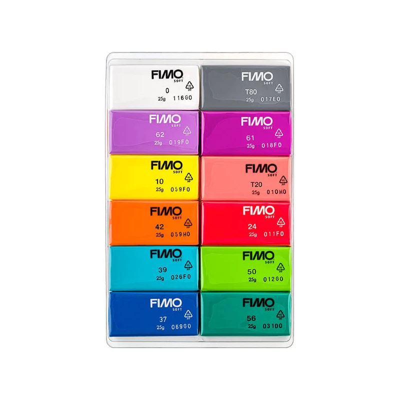 Set plastilină FIMO Soft Color Pack, 12x25 g - Brilliant Colors