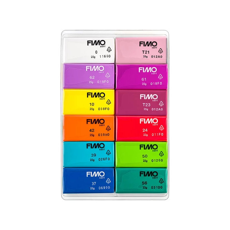Set plastilină FIMO Soft Color Pack, 12x25 g - Brilliant Colors
