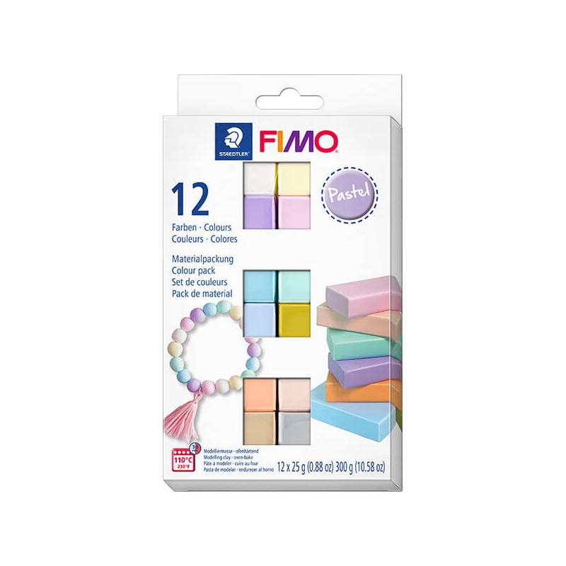 Set plastilină FIMO Soft Color Pack, 12x25 g - Pastel Colors