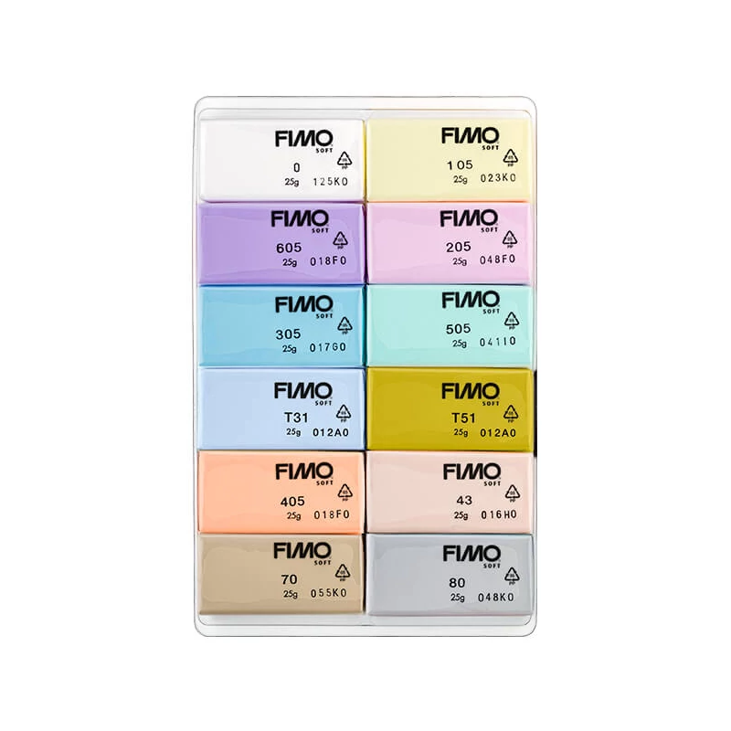 Set plastilină FIMO Soft Color Pack, 12x25 g - Pastel Colors