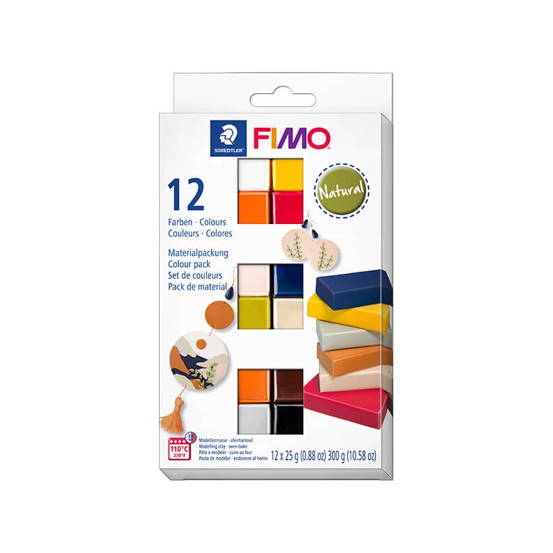 Set plastilină FIMO Soft Color Pack, 12x25 g - Natural Colors