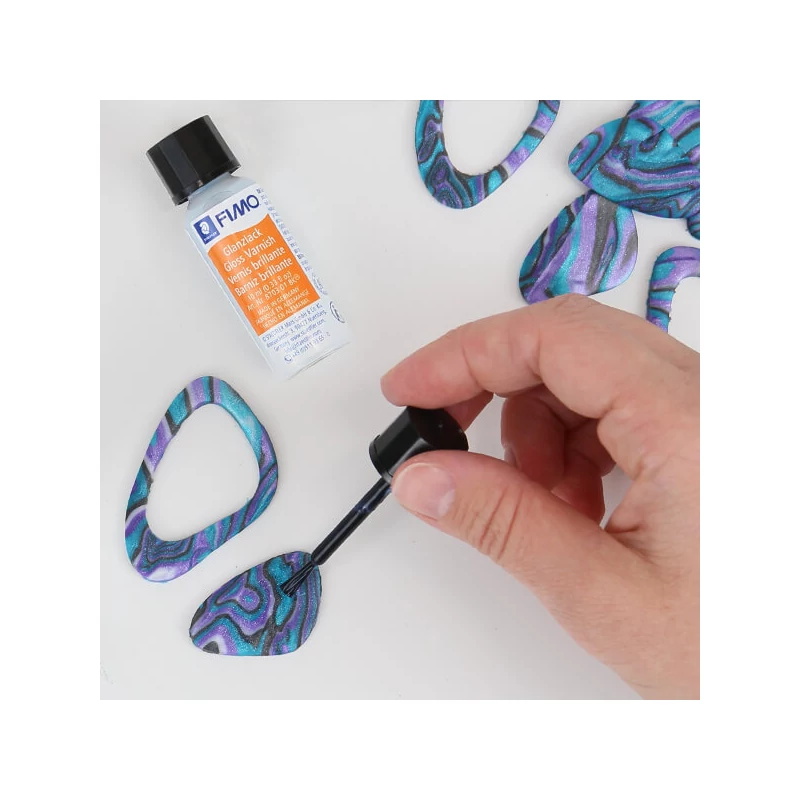 Set Plastilină care se întărește la coacere  Fimo Effect, 4x25 g - Abalone design, Abalone Design